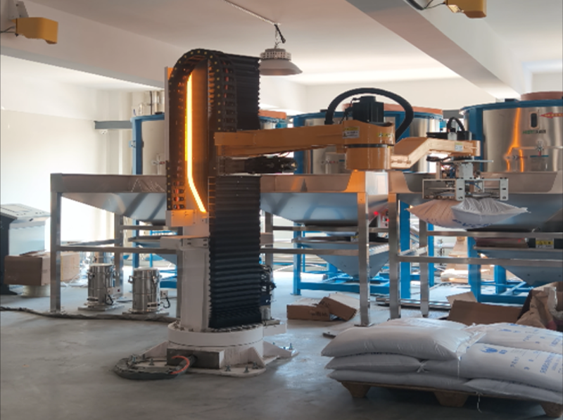 Plastic Pellets Depalletizer